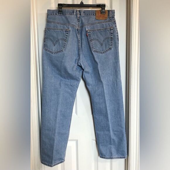 LEVIS - 🎉HP X 4🎉 505 M Sz 36/30 Regular Fit Straight-Leg Jeans/Light Wash GUC - Picture 2 of 16